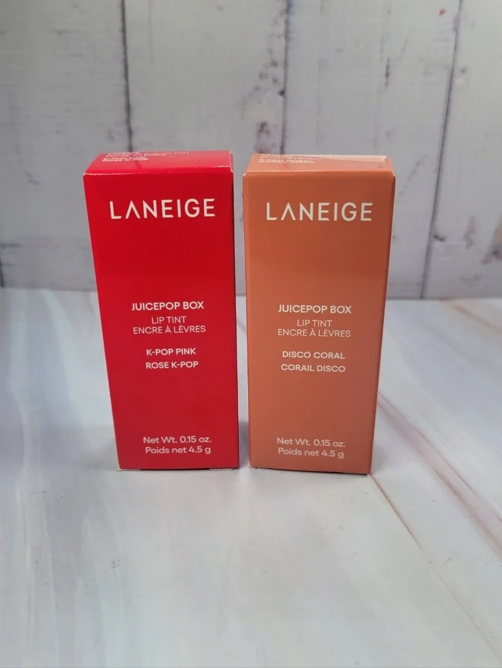 2 X Laneige JuicePop Box Hydrating & Lightweight Lip Oil Tint Bundle NEW!
